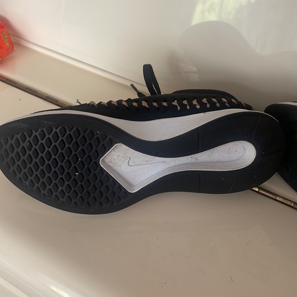 Suede sneakers, black, dressed once, very good condition - Picture 4 of 6